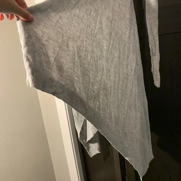The Limited gray shawl/cardigan wrap sweater - Picture 6 of 7